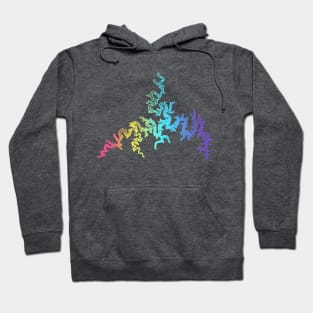 Table Rock Lake - Vintage Rainbow Hoodie